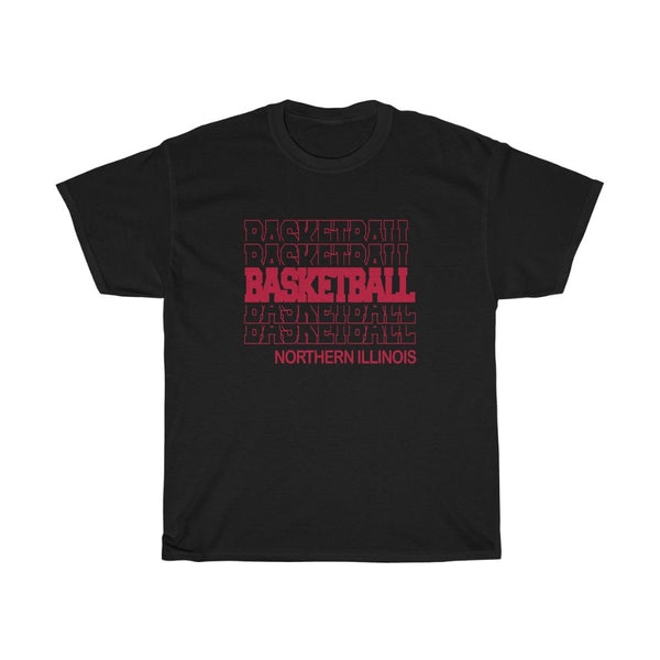Basketball Northern Illinois in Modern Stacked Lettering