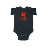 We've Created a Monster with Funny Red Monster Baby Onesie Infant Toddler Bodysuit for Boys or Girls