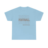Football Montana in Modern Stacked Lettering