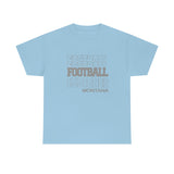 Football Montana in Modern Stacked Lettering