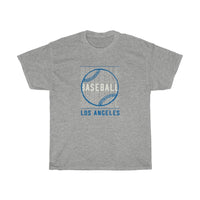 Baseball Los Angeles with Blue Baseball Graphic T-Shirt T-Shirt with free shipping - TropicalTeesShop