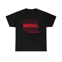 Baseball Houston in Modern Stacked Lettering