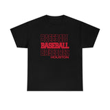 Baseball Houston in Modern Stacked Lettering