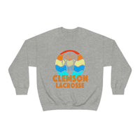 Clemson Lacrosse Retro Sunset Sweatshirt