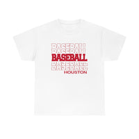 Baseball Houston in Modern Stacked Lettering