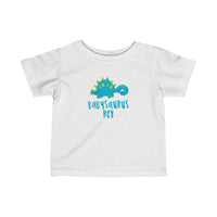 Blue Babysaurus Rex Dinosaur Baby Infant Tee Shirt for Boys or Girls