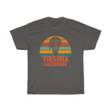 Virginia Lacrosse Retro Sunset T-Shirt T-Shirt with free shipping - TropicalTeesShop