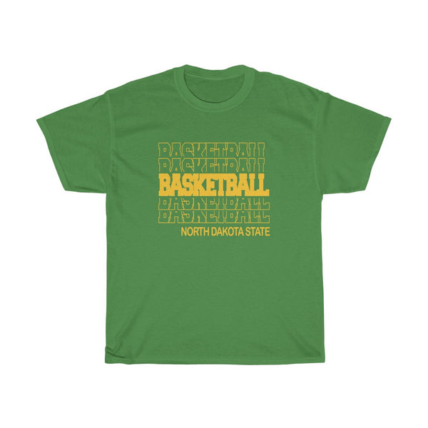 Basketball North Dakota State in Modern Stacked Lettering