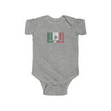 Hecho En Mexico Barcode Flag Onesie Infant Bodysuit for Baby Boys or Girls