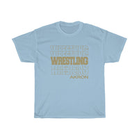 Wrestling Akron in Modern Stacked Lettering