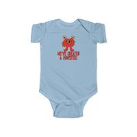 We've Created a Monster with Funny Red Monster Baby Onesie Infant Toddler Bodysuit for Boys or Girls