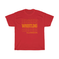 Wrestling Clemson in Modern Stacked Lettering