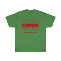 Cheer - Ohio State in Modern Stacked Lettering