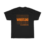 Wrestling Clemson in Modern Stacked Lettering