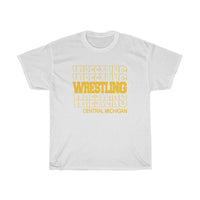 Wrestling Central Michigan in Modern Stacked Lettering