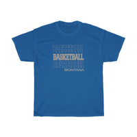 Basketball Montana in Modern Stacked Lettering