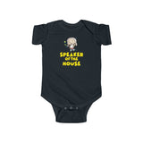 Speaker of the House Cheeky Funny Baby Onesie Infant Toddler Bodysuit for Boys or Girls