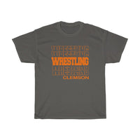 Wrestling Clemson in Modern Stacked Lettering