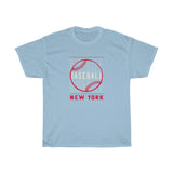 Baseball New York with Red Baseball Graphic T-Shirt T-Shirt with free shipping - TropicalTeesShop