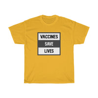 Vaccines Save Lives Text Block
