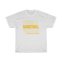 Basketball North Dakota State in Modern Stacked Lettering