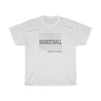 Basketball Montana in Modern Stacked Lettering