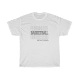 Basketball Montana in Modern Stacked Lettering