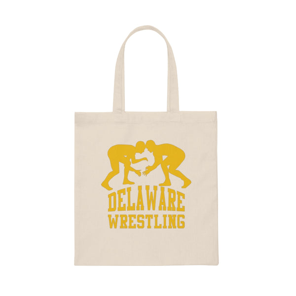 Delaware Wrestling Canvas Tote Bag