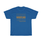 Wrestling Texas State in Modern Stacked Lettering