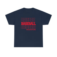 Baseball Houston in Modern Stacked Lettering