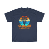 Clemson Lacrosse Retro Sunset T-Shirt T-Shirt with free shipping - TropicalTeesShop