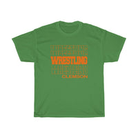 Wrestling Clemson in Modern Stacked Lettering