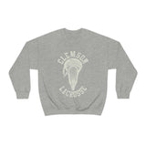 Clemson Lacrosse Sweatshirt With Large Lacrosse Head Graphic