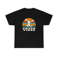Cheer Vibes Vintage Sunset Graphic T-Shirt