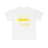 Baseball Illinois State in Modern Stacked Lettering T-Shirt