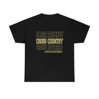 Cross Country Grandma in Modern Stacked Lettering T-Shirt